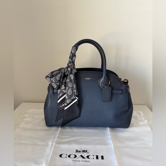 Coach Handbags - Coach Empire 28 Navy Blue